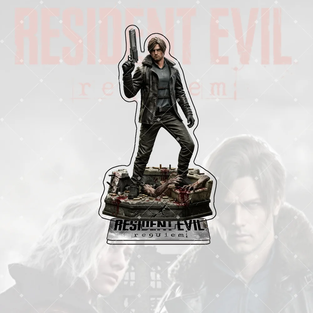 Resident Evil Requiem Leon Scott Kennedy Grace Ashcroft 15cm Acrylic Stand keychain Game Merch Desk Decor Collection fans Gift