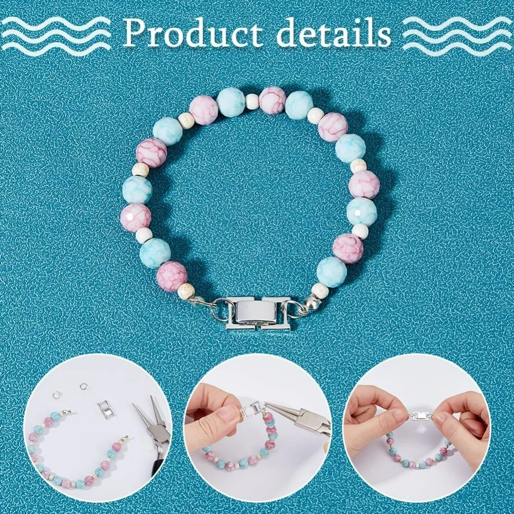 12個入り 2色展開 折りたたみ式ジュエリークラスプ 真鍮製ブレスレットエクステンダー 0.59x0.33x0.16インチ 小型折りたたみ式クラスプ 折りたたみ式エクステンション