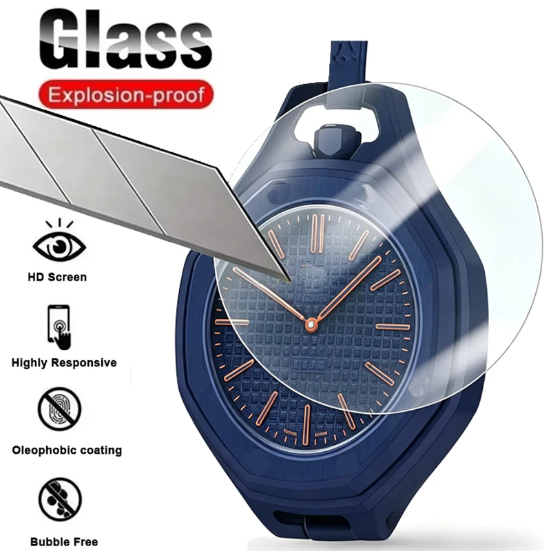 Screen Protector for Swatch x AP Roya po Pocket Watch Tempered Glass Film HD Clear Anti-scratch Protective Cover Accessories