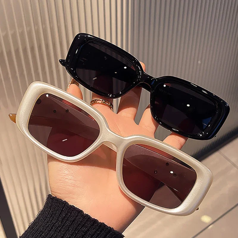 Tiktok موضة جديدة النظارات الشمسية صافي الأحمر النيزك مربع نظارات الرجال والنساء شخصية الشارع اطلاق النار النظارات الشمسية