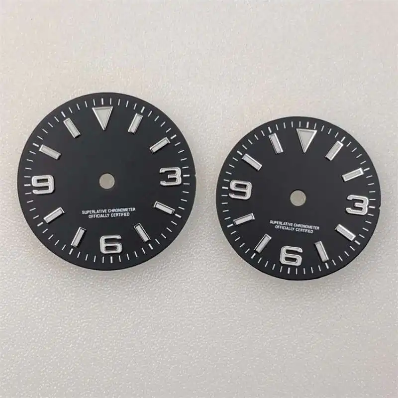 Mod 28.5mm 31mm Watch Parts NH35 BGW9 Blue Green Luminous Watch Dial Fits for NH36 NH34 4R35 Mechanical Movement 3 3.8 O'Clock