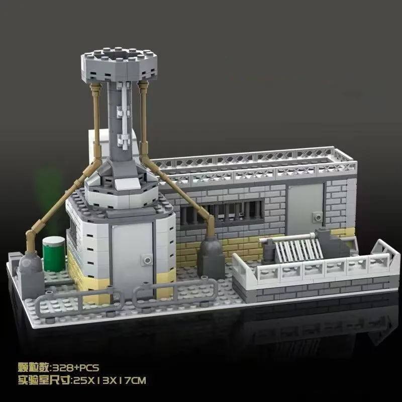 

Конструктор «Городской пейзаж»: Центр хранения природного газа, Химическая лаборатория. Модель для сборки из кирпичиков. Подарок для взрослых.