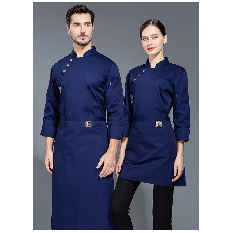 Waterproof chef work clothes thick wear resistant hotel restaurant kitchen work clothes