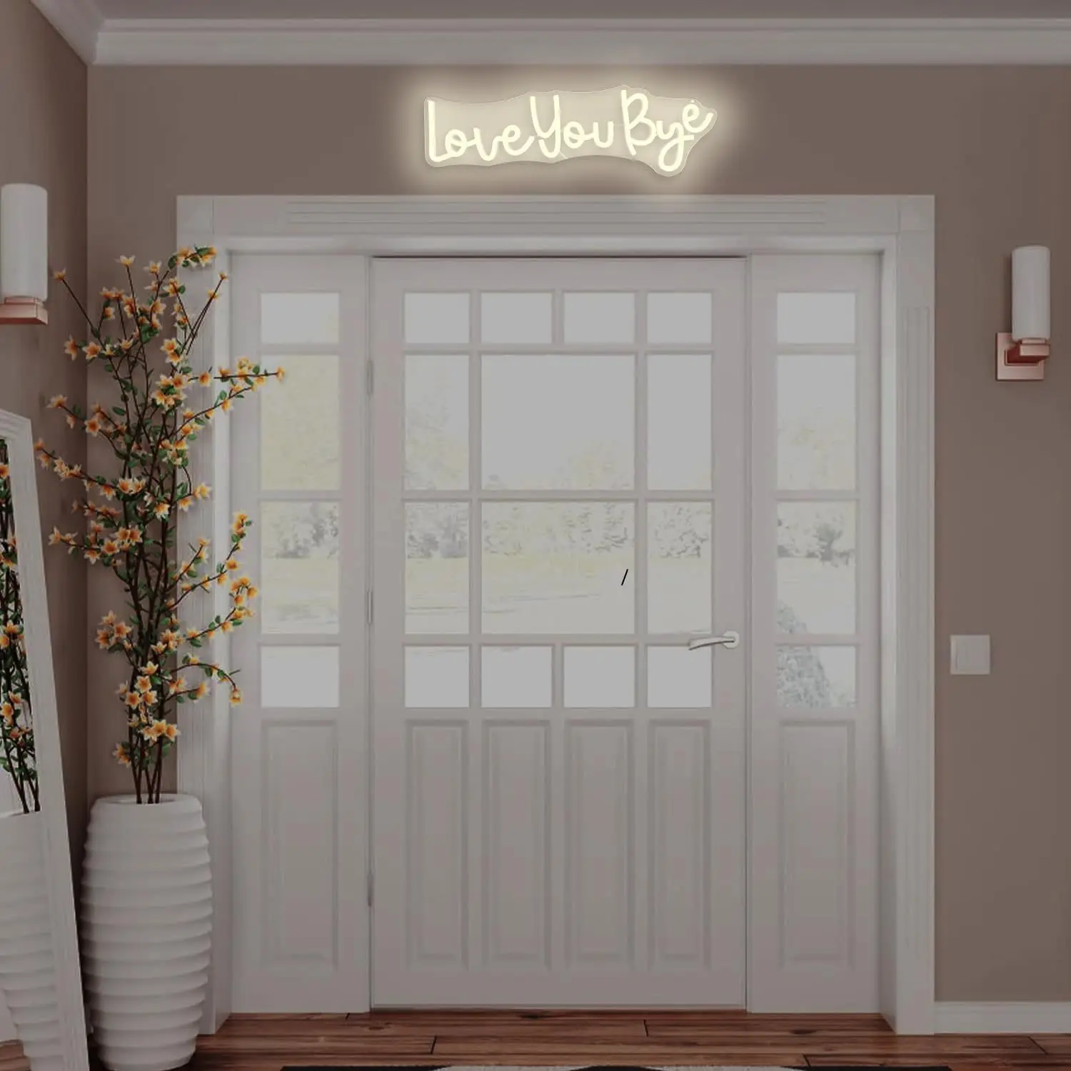 Love You Bye LED Neon, USB Powered Dimmable LED Neon, Suitable for Bedrooms, Parties, Games Room Wall Decor