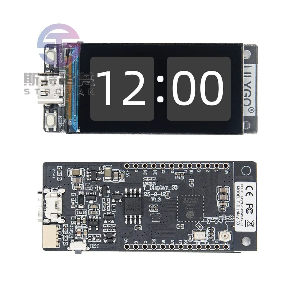 T-Display S3 ESP32-S3 Development Board 1.9 Inch ST7789 Resolution 170*320 TFT IPS LCD ESP32 WiFi Bluetooth Module