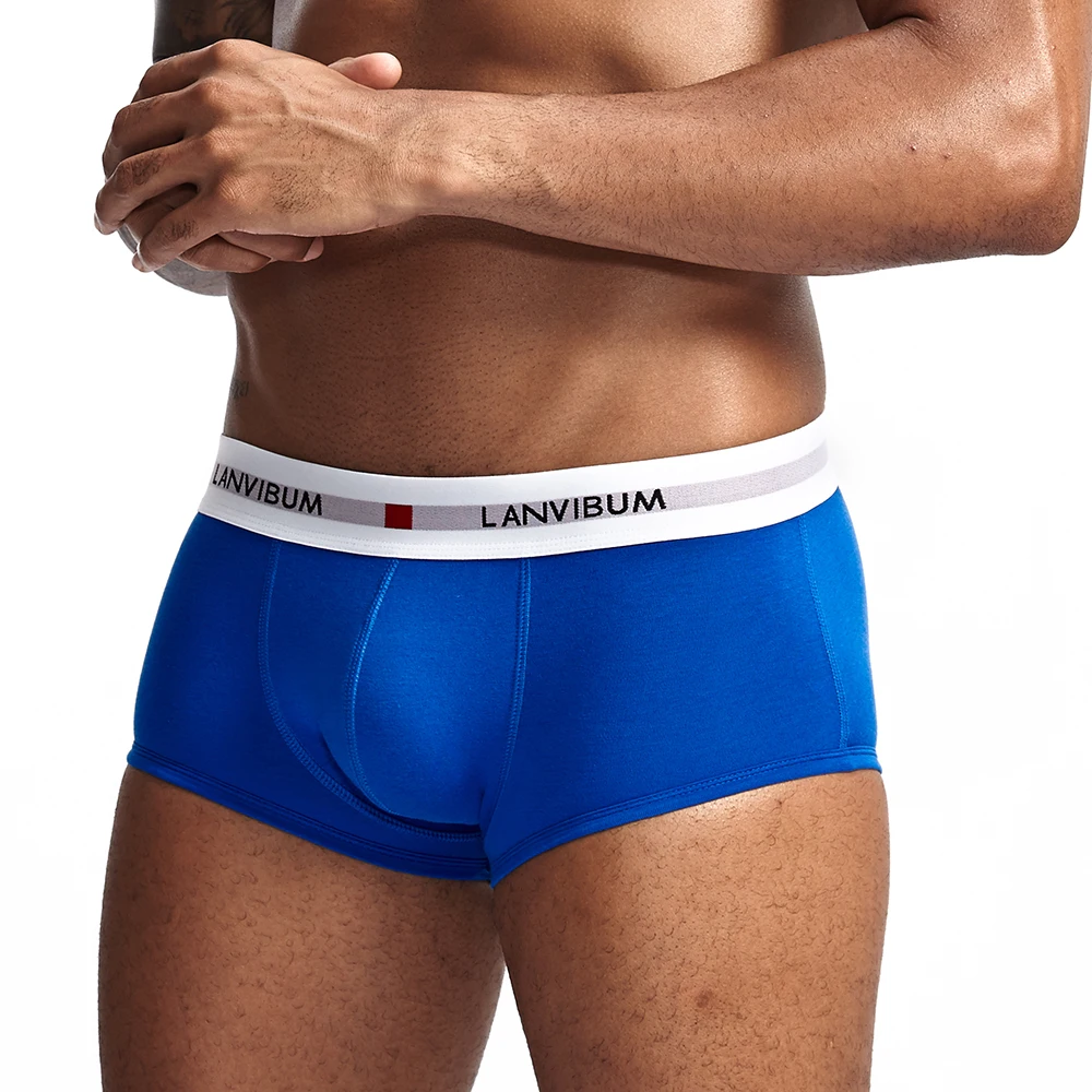 Lanvibum boxer homme men underwear трусы мужские man cotton underwear boxer cortos трусы мужские боксеры calzoncillos hombre