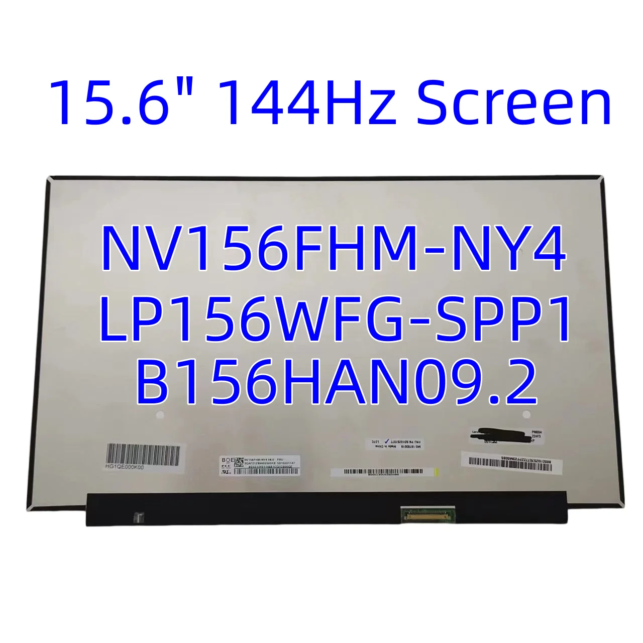 

NV156FHM NY4 B156HAN09.2 LP156WFG SPP1 144 Гц экран для ноутбука 15,6 дюймов FHD IPS 40pin игровой дисплей для Legion 5P S7 5-15IMH05H