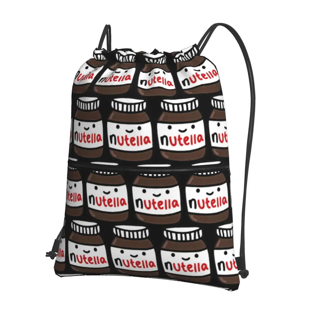 

Nutella Backpacks Casual Drawstring Bags Storage Bag Book Bags for Man Woman School