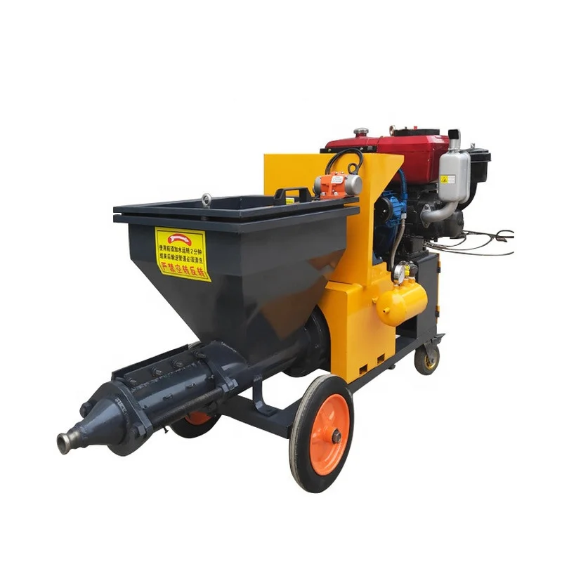 Electric Diesel Wall Cement Mortar Plastering Spray Machine for Sale