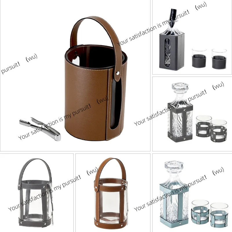 

Brown leather living room soft decoration practical ornament