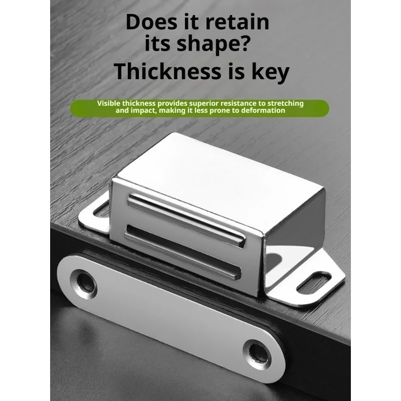 High-Suction Stainless Steel Magnetic Cabinet Ball Catch, Wardrobe Door Strong Magnetic Closing Latch