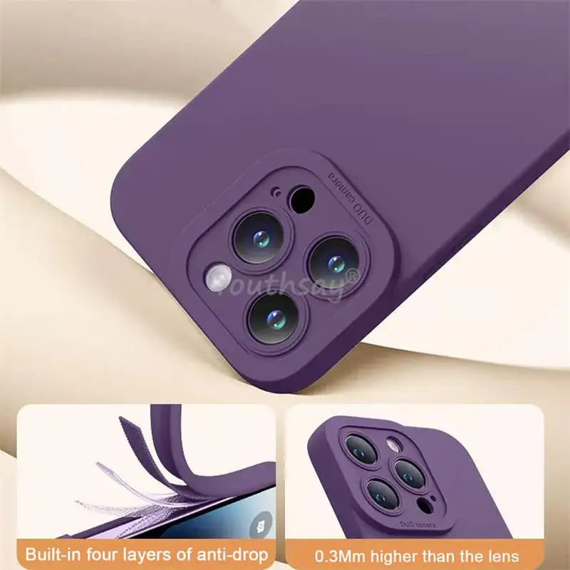 For Xiaomi 13T Case Camera Protector Liquid Silicone Case For Xiaomi 13T Pro Cover Anti-drop Phone Cover Xiaomi 13T Pro Case