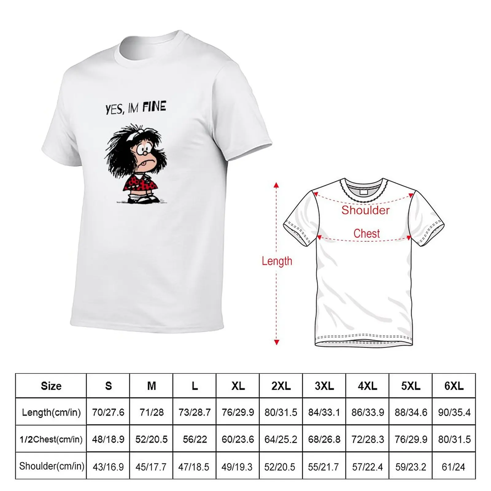 Mad Mafalda T-Shirt oversized shirts graphic tees vintage funnys oversized t shirt men