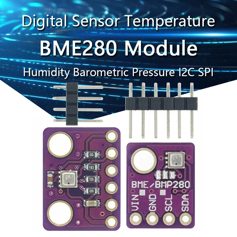 BME280 5V 3.3V Digital Sensor Temperature Humidity Barometric Pressure Module I2C SPI