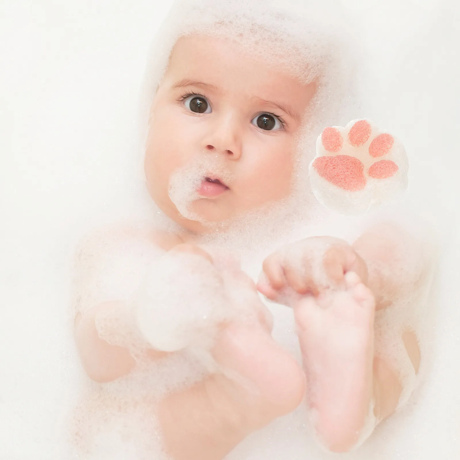 

Детская губка для ванны с дизайном в виде когтей животных, впитывающая, нежная, отшелушивающая губка для душа для детей, малышей и младенцев с чувствительной кожей