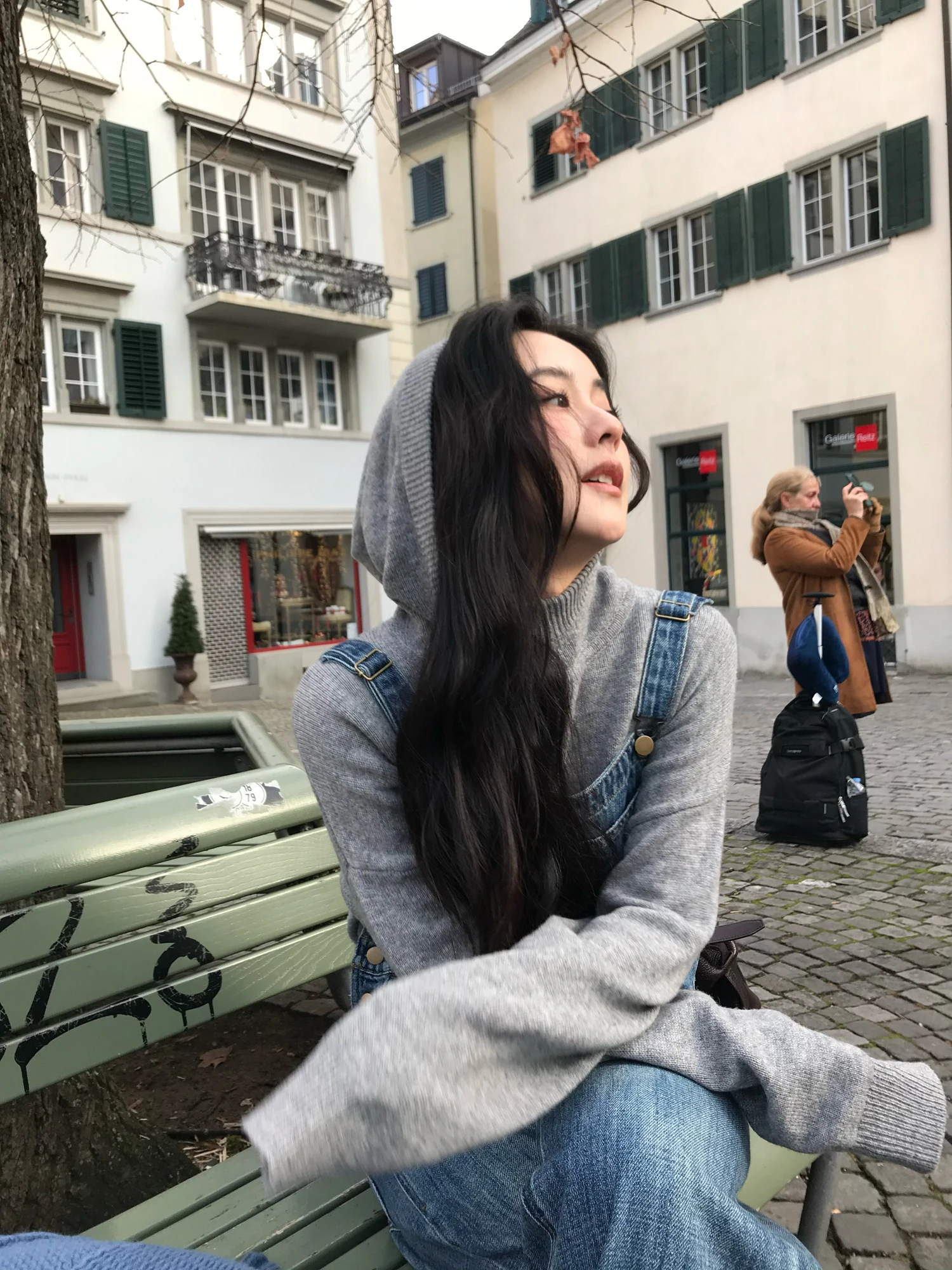 

Вязаный свитер Ear Rae Sli Soft 00 из шерсти с капюшоном, повседневный, свободного кроя, на каждый день, с длинными рукавами, стандартный размер L