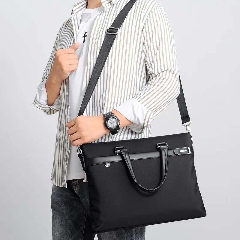 

Cross-border foreign trade2024New Men's Handbag Large Capacity Laptop Bag Business Nylon Briefcase