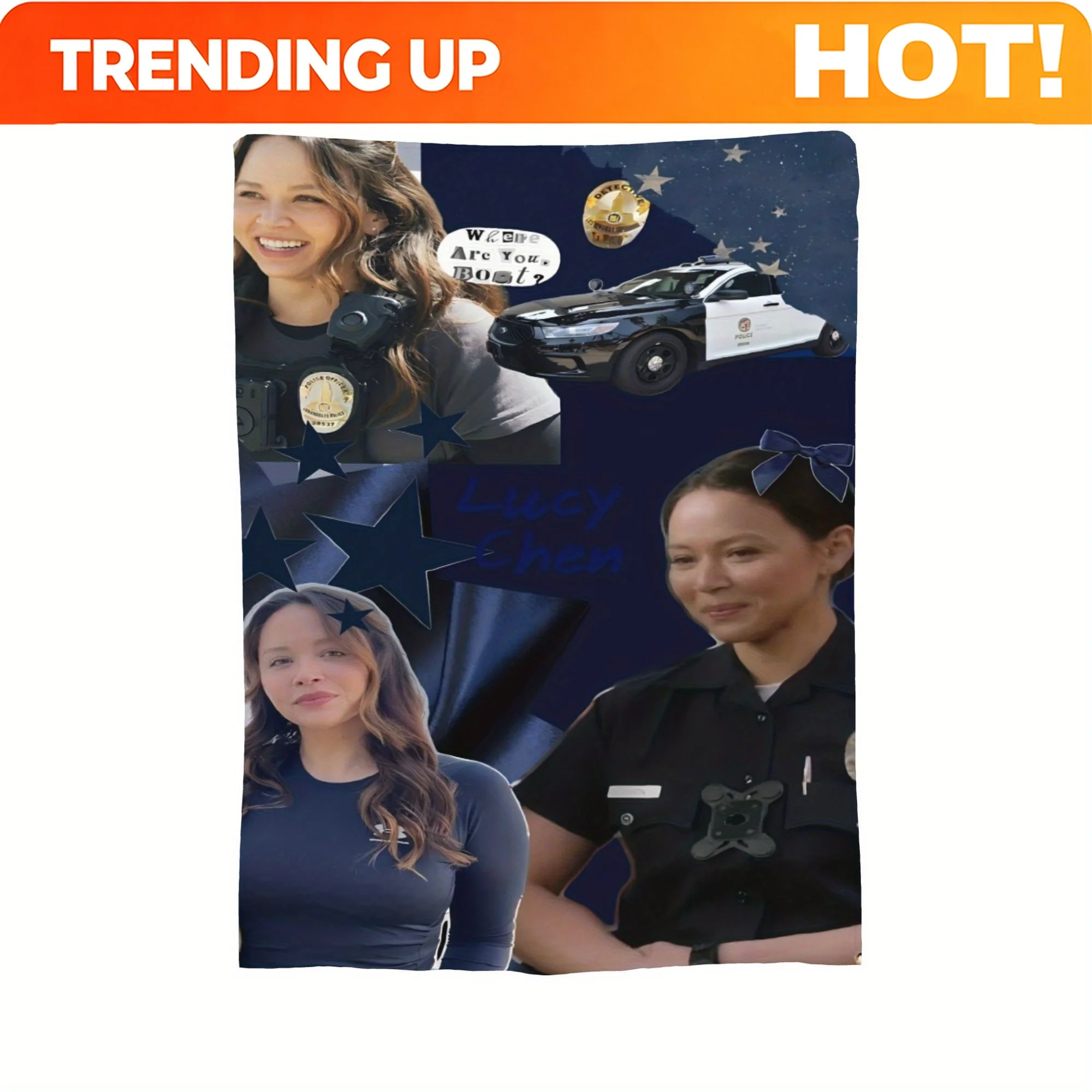 Customize New Talent TV Show Fleece Blanket - Soft And Comfortable for All Seasons, Featuring Vibrant Character, Star, And Polic