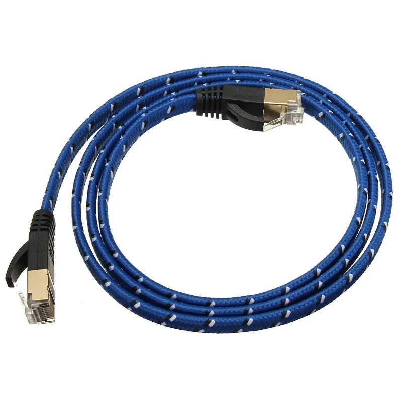 

Плоский кабель Cat 7, экранированный кабель RJ45, сетевой кабель из чистой меди, сетевой кабель Ethernet, кабель для интернет-кабеля, провод с сердечником из чистой меди