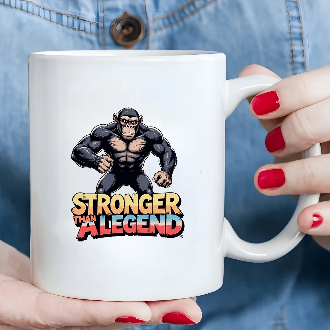 

11oz Gorilla Strength Mug + Cartoon Animal Cup + Kids Drink Cup - Christmas Family Office Gift