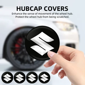 4 Stcs 56mm Auto Rad Nubsthülle Kappe Decal Emblem Wheel -Aufkleber für Suzuki Jimny Grand Vitara SX4 Swift High 6 Hauptverkäufe Emblem Suzuki SX4 - №4