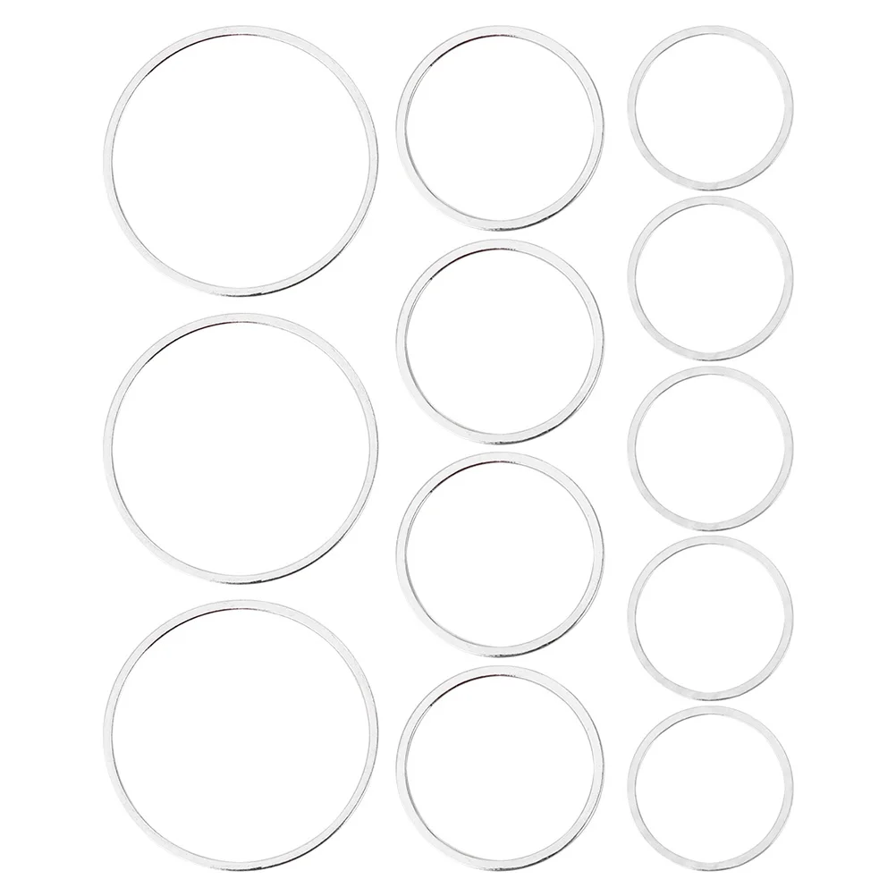 

60 Pcs Earring Pendant Round Charm Necklace Accessories Girls DIY Jewelry Making Materials Lightweight Fashionable Gift Idea