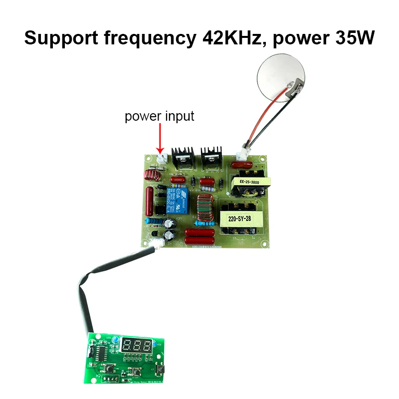 40khz 35W 800ml ovladač deska pro ultrazvuková čistič obvodový displej desek mytí šperků řetízek brýle hodinky fanyingsonic