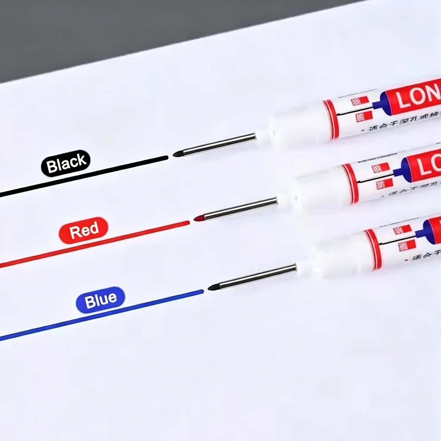 1-90 Stück 20mm Tieflochmarker mit langer Spitze, wasserfester Perforationsstift für Metall, Holzbearbeitung, Badezimmerdekoration, Mehrzweckwerkzeuge – Detail 4