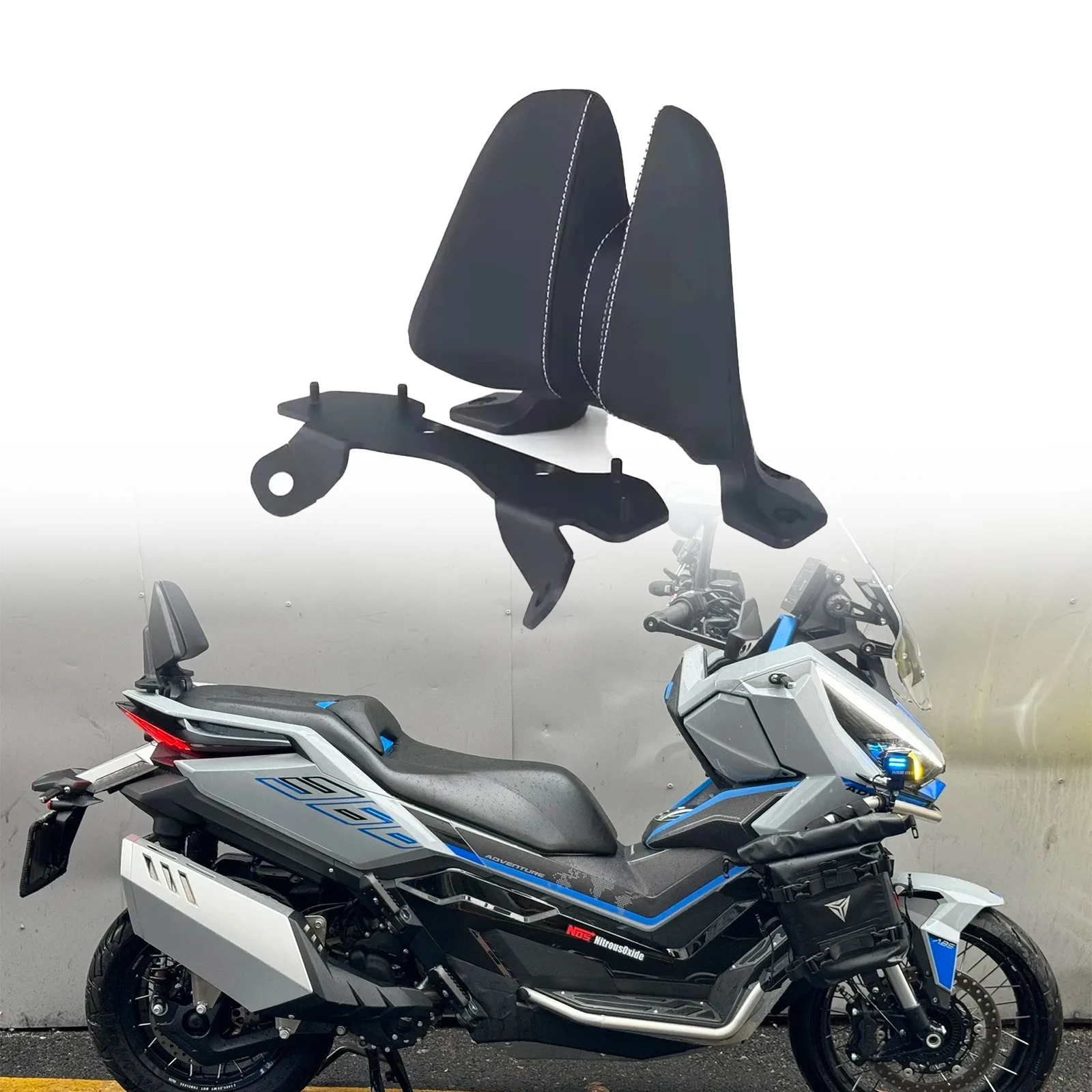 

Motorcycle Rear Backrest Sissy Bar Passenger Backrest For ZONTES 368G 2024-2026