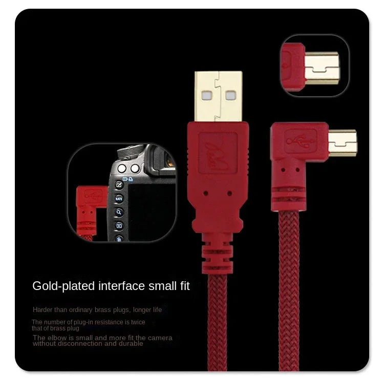 Mini USB 2.0 Digital Camera Extension Cable For Canon 5D2 5D3 1DX 6D2 70D 80D Nikon D3S Online Shooting Line Camera To Computer