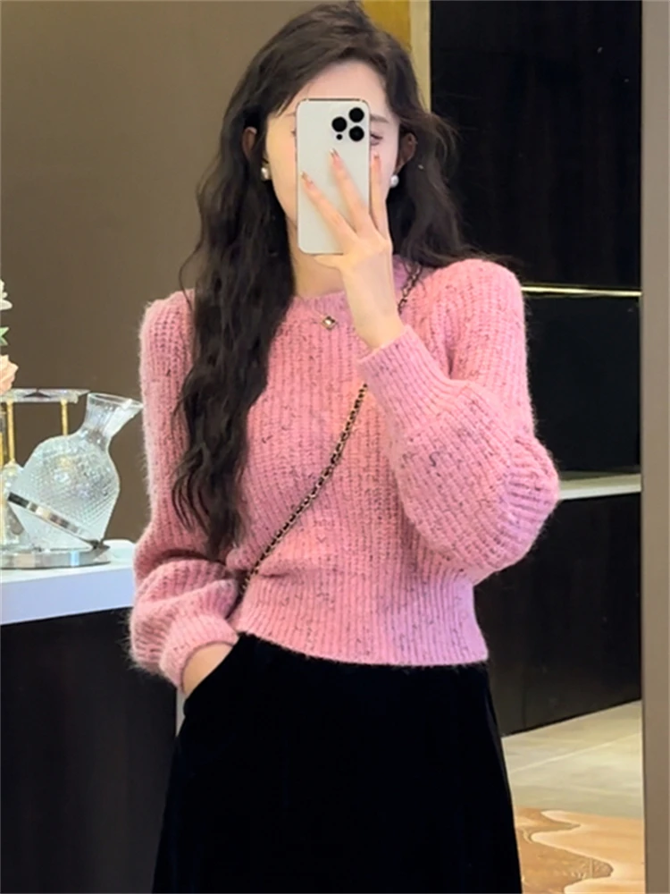 Women Sweater Womens Winter Sweaters Pullover Traf Female Knitting Overszie Long Sleeve Loose Knitted Outerwear ropa de mujer