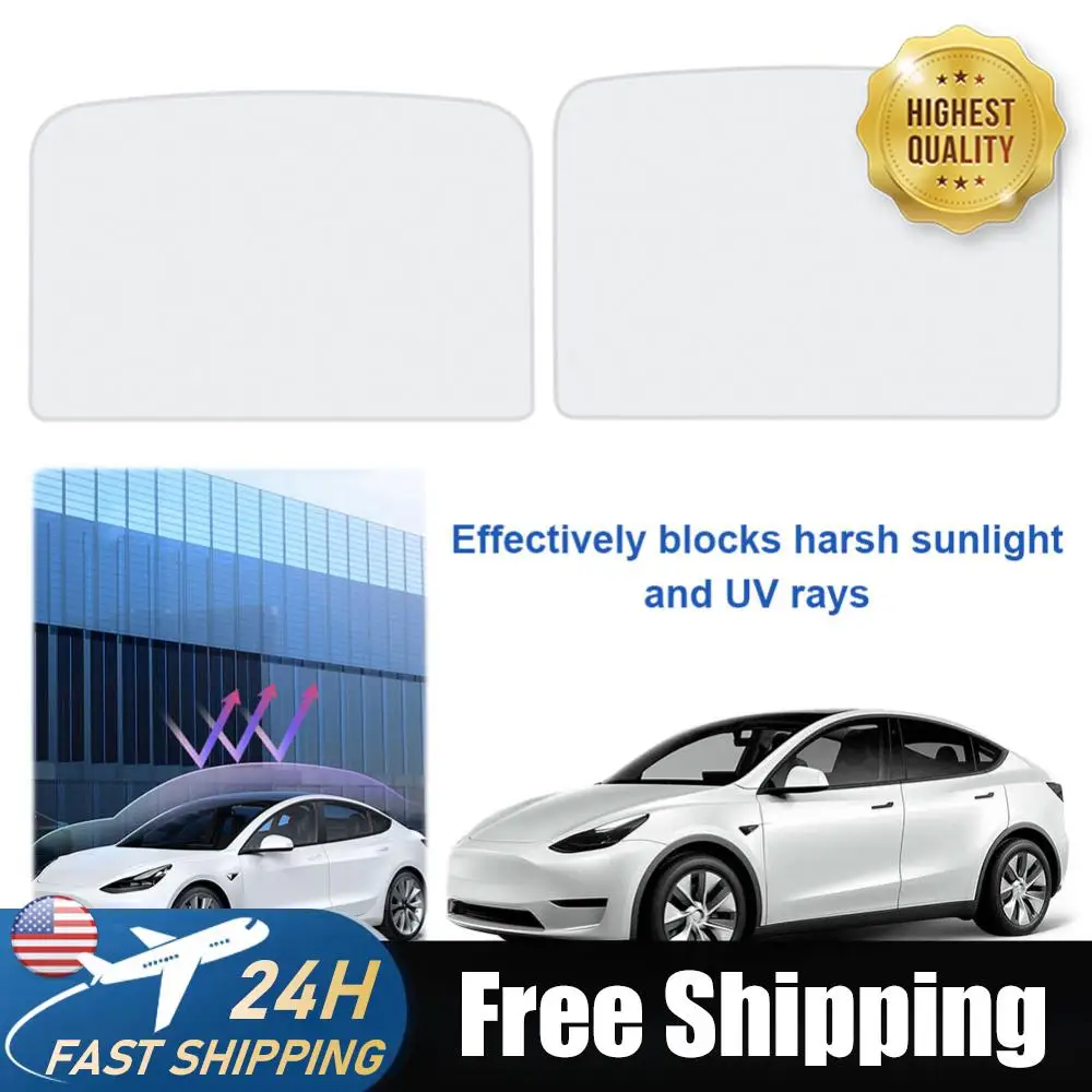 

Солнцезащитный козырек для люка с УФ-защитой, для переднего и заднего стекол, для Tesla Model 3 2024