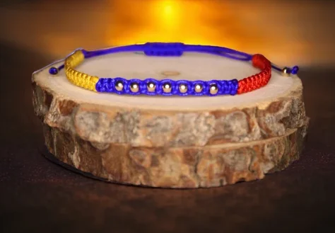 Handmade Ajustable bracelet venezuelan flag