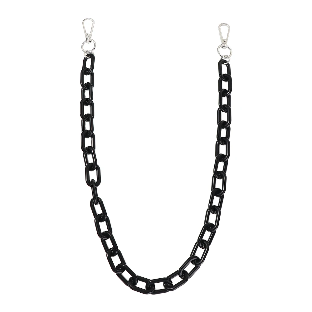 

Pink Popular Plastic Women Hip Hop Acrylic Chains Pants Chains Plastic Belts Punk Style Waist Chains Double Layer