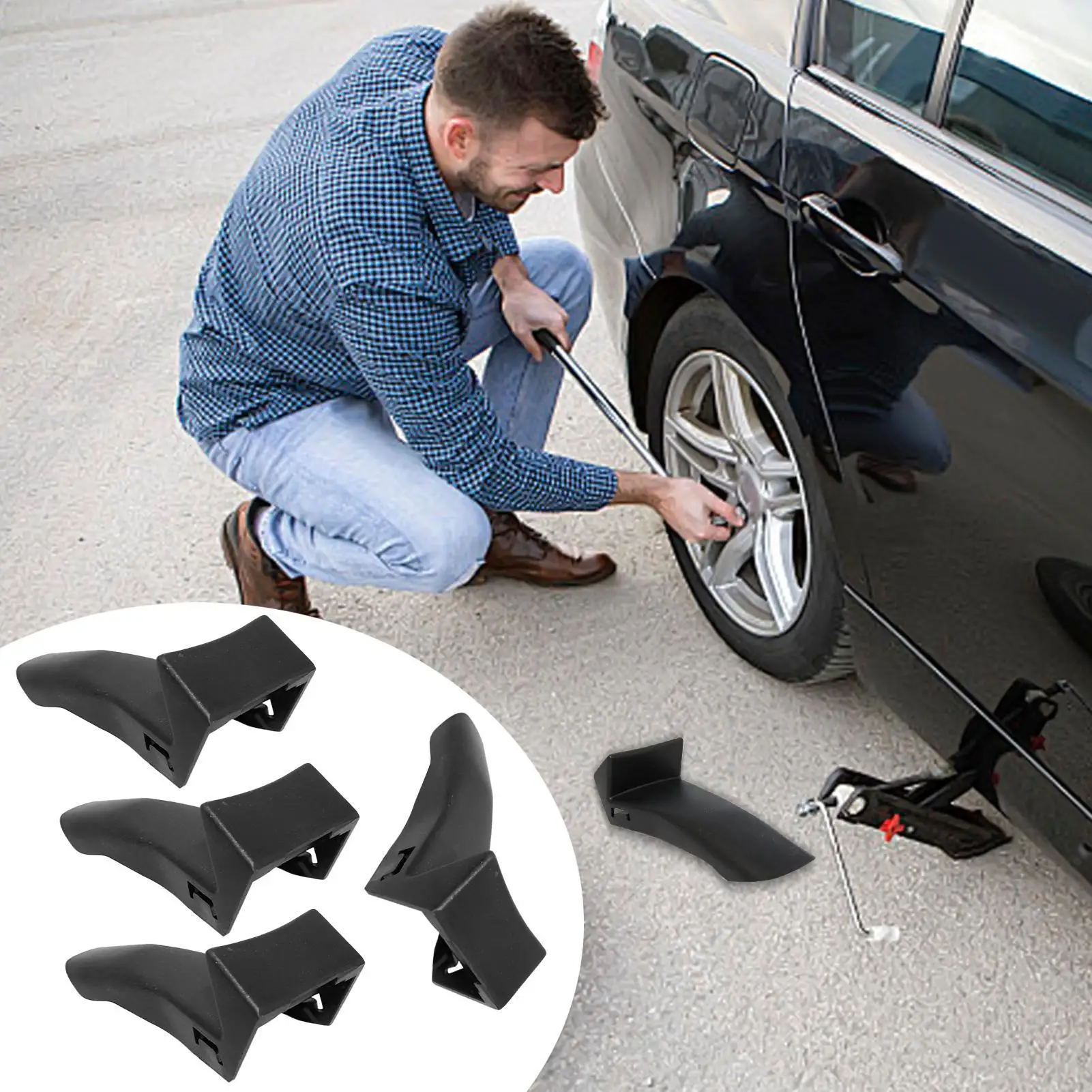 

4PCS Tire Changer Machine Rim Clamp Jaw Cover Car Wheel Protector Guard Wheel Rim Guards For Tire Changer