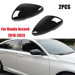 For Honda Accord 2018-2023 Car Rearview Side Mirror Cover Wing Cap Sticker Exterior Door Rear View Case Trim Carbon Fiber Look