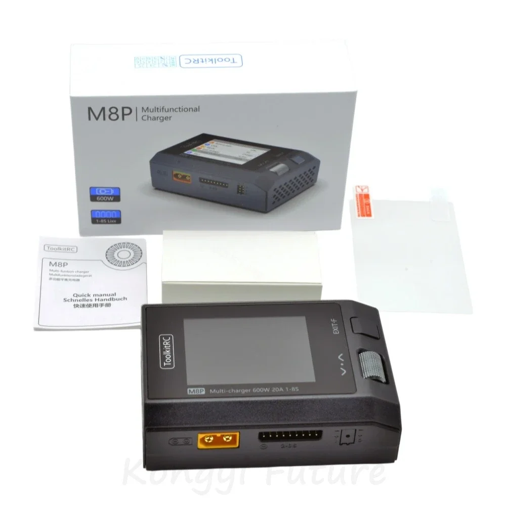 RoRuSToolkitRC M8P 600W 20A Multi-function DC Charger 1-8S XT60 For LiPo LiHV LiFe Lion LTO Battery Signal Testing view 6