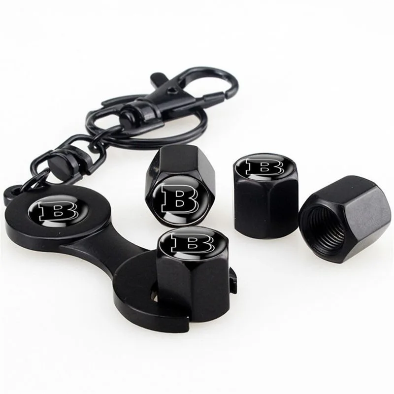 4 шт. металлическая крышка клапана для автомобильных шин, крышка стержня воздуха, аксессуары для Mercedes Benz AMG Brabus Carlsson Maybach Smart W205 C300 W20