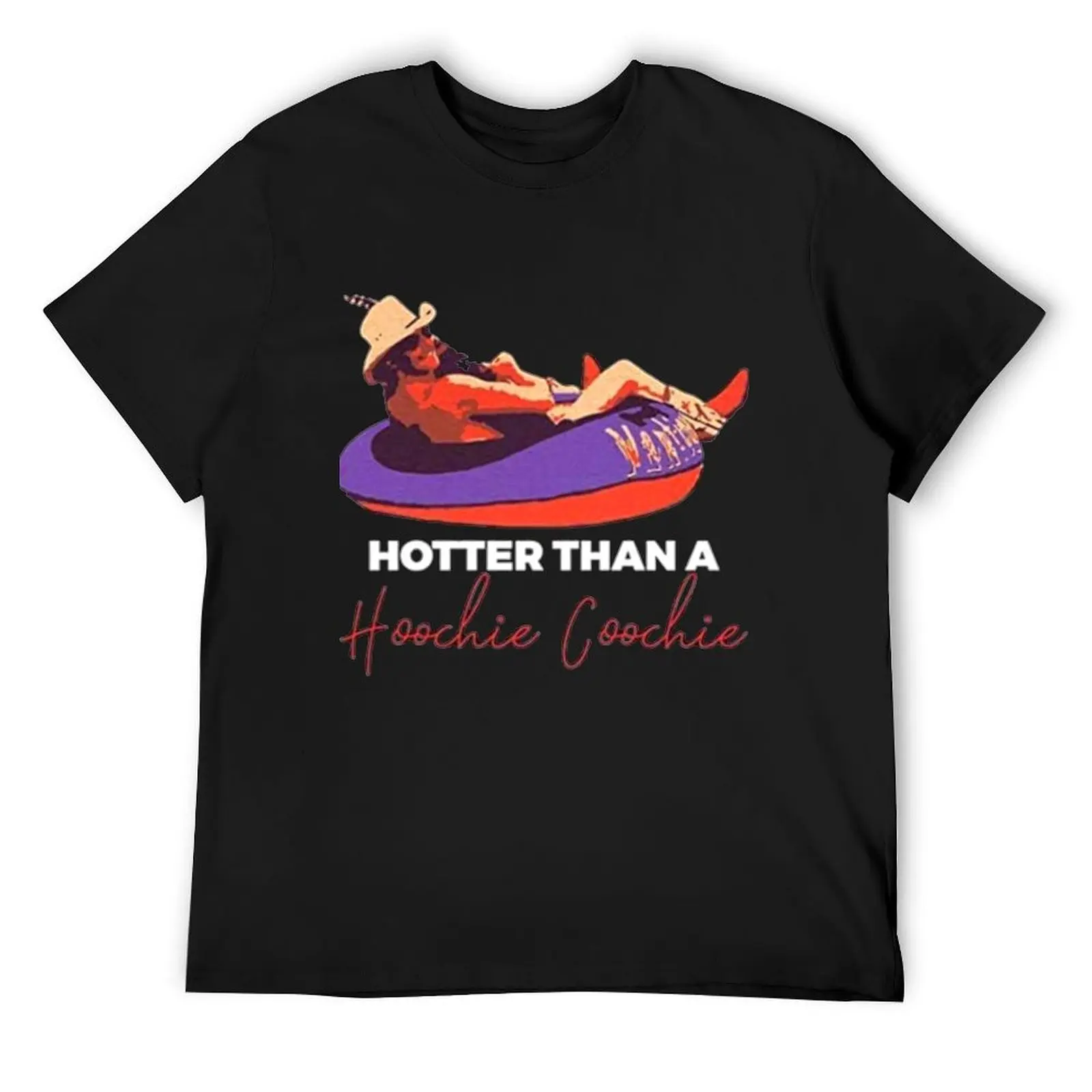 

Alan Hotter-Than-A-Hoochie-Coochie-Chattahoochee T-Shirt summer tops vintage t shirts clothing for men