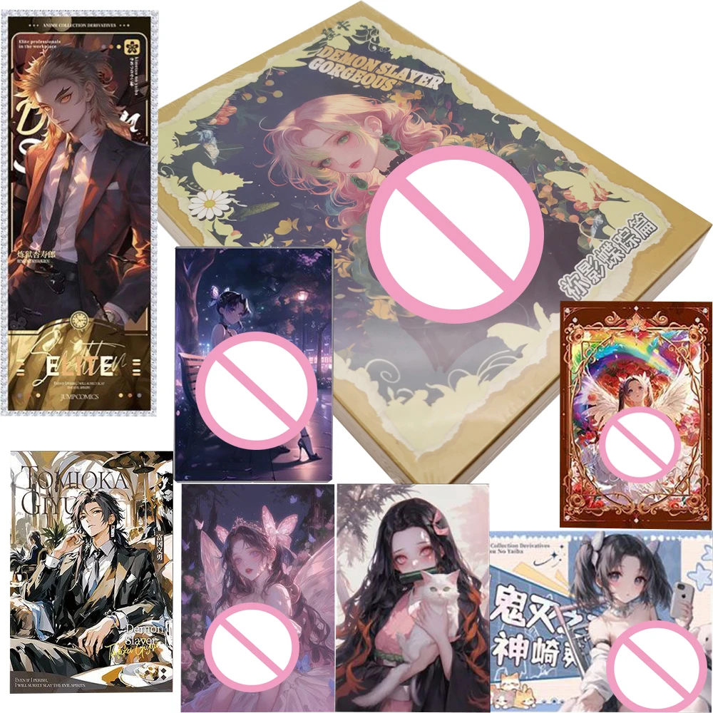 

Demon Slayer Collection Card High Score Japanese Fantasy Adventure Anime Creative Classic Color Paper Cards Decoration Toys Gift