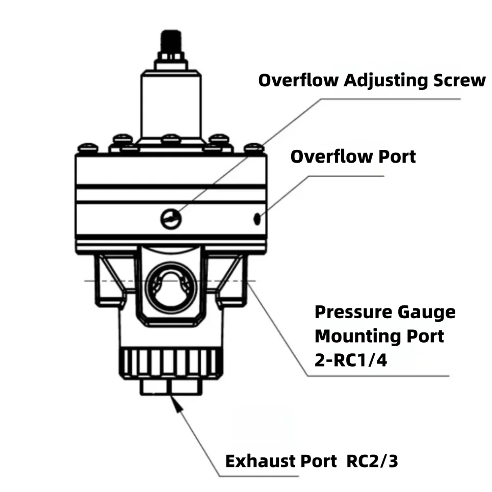 صمام لولبي Pneumatic Precision Regulator IR412-04-X32 Compressed Air Reducing Valve Flow Adjusting Pressure Stabilizing Pressure Va الهواء المضغوط — تفصيل 3