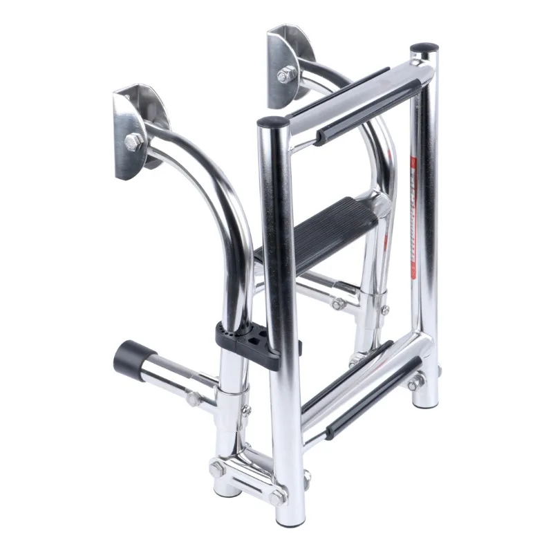 

304 stainless steel speedboat yacht launching deck foldable retractable ladder, ship boarding ladder pedal