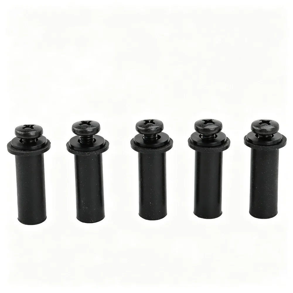 5 Sets 15Pcs Bagged Black Windshield Nut Bolt Washer Kit for Car Windshield Installation Repair Auto Hardware Accessories Supply