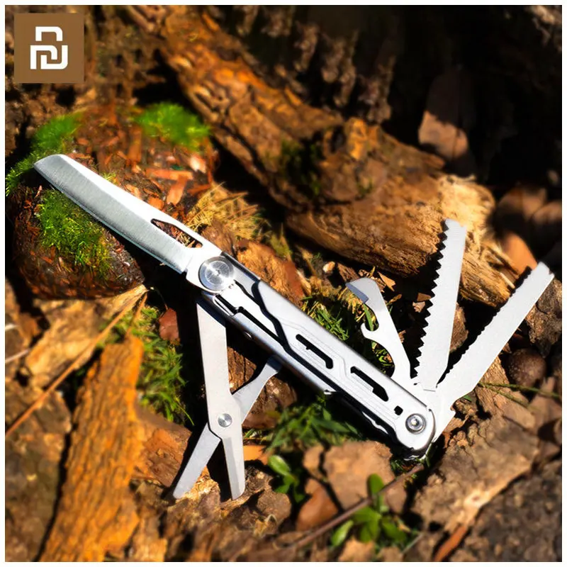 

Youpin GRANDHARVEST Multi-tool Folding Pliers Knife Outdoor Stainless Steel Knife Vehicle Emergency Hammer Scissors Combination