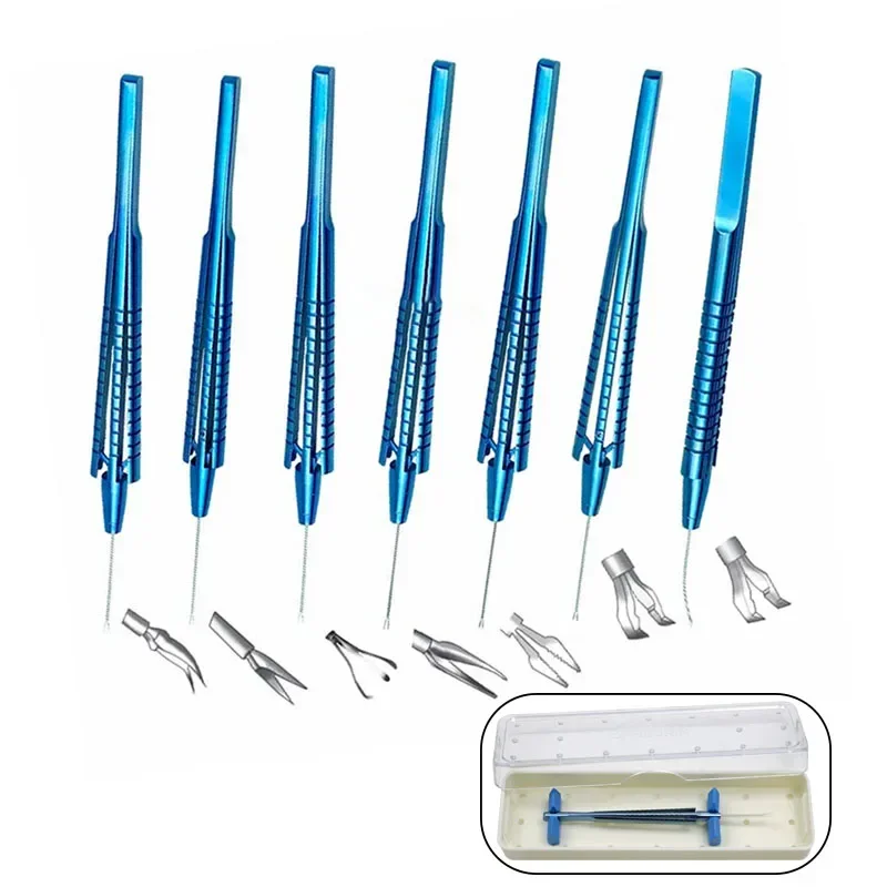 

GREATLH Titanium Alloy Capsulorhexis Forceps Gripping Forceps Three Claws Forceps Eyelid Surgical Tool Ophthalmic Eye Instrument