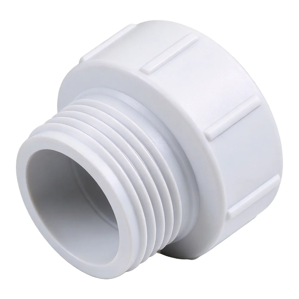 Drain pipe size reducer 1-1/2 inch to 1-1/4 inch built from wear resistant PP plastic for consistent use in residential plumbing