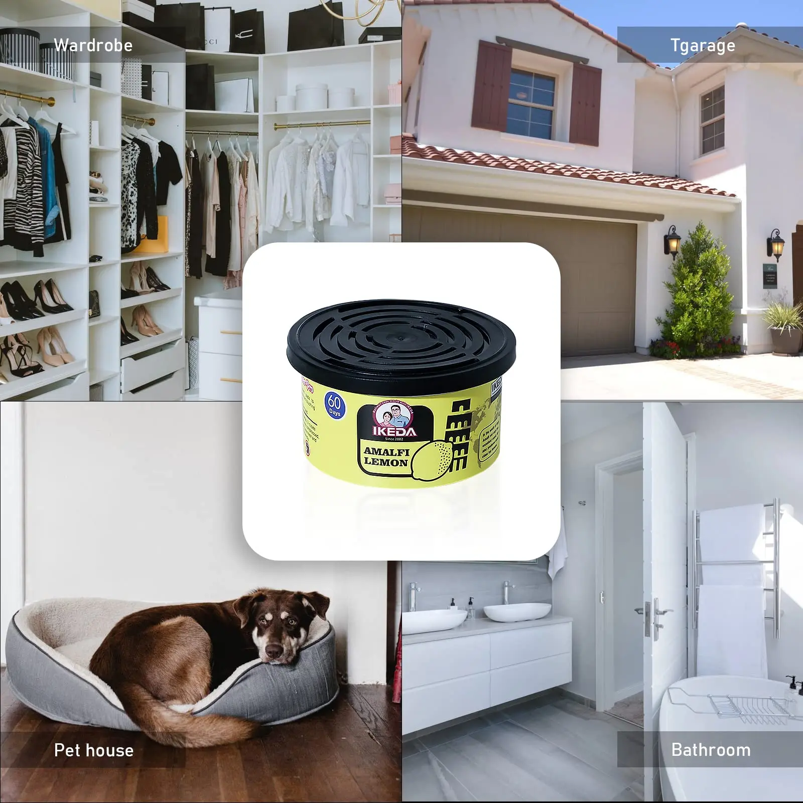 Car Air Fresheners: Lemon Scent | Organic Cans | Odor Eliminator Essential | Long-Lasting | Strong Fragrance | For Home Closet