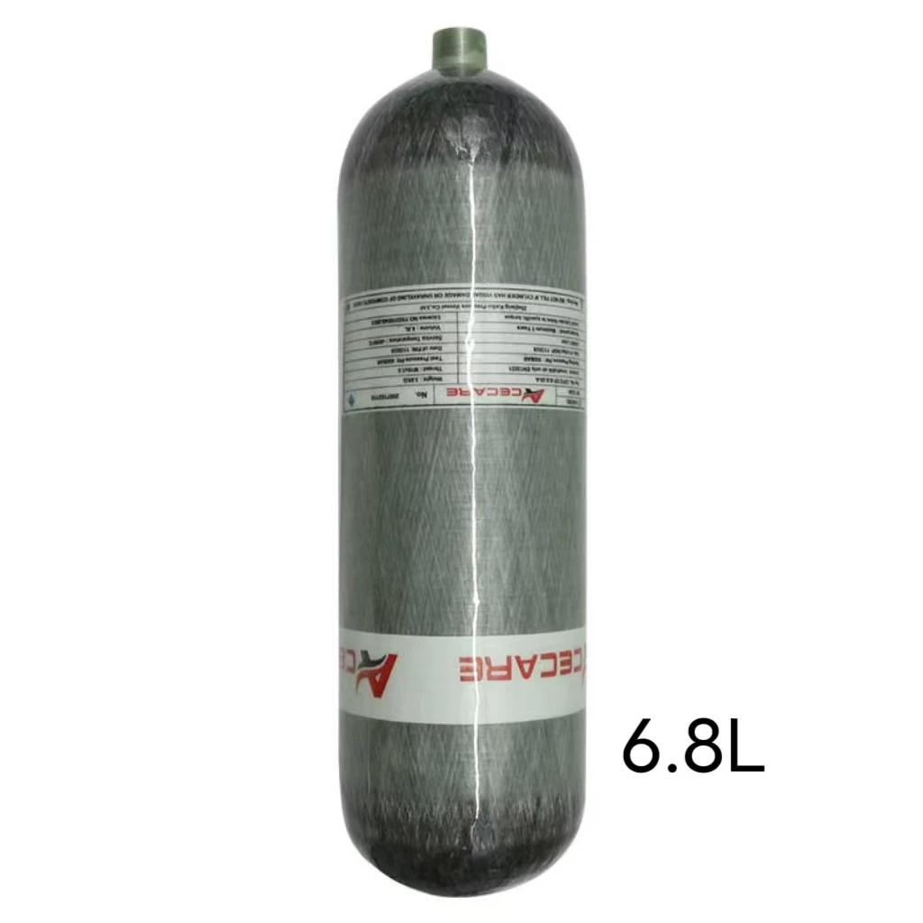 ACECARE 4500Psi 300Bar 6,8L Carbon Faser Zylinder Hochdruck Tauchen Tank Hochdruck Tank HPA Flasche M18 * 1,5