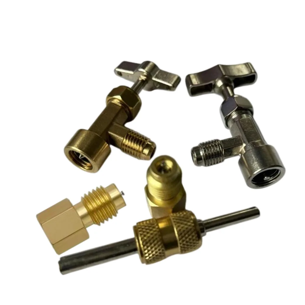 

Automotive A/C Systems R134A 1Refrigerant Tank Valve Repair Kit Self-Sealing Mechanism With 6014 Vacuum Pump Adapter