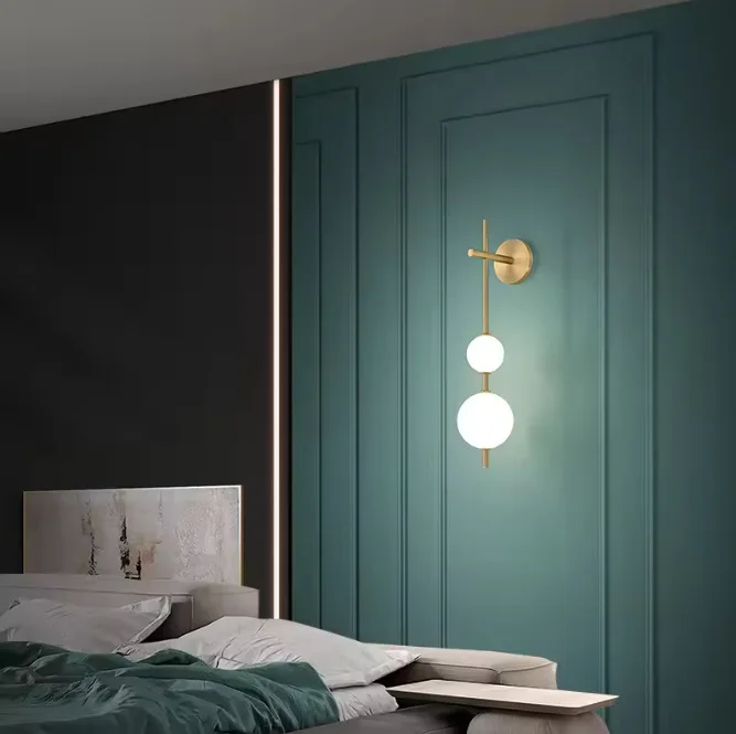 European-style New Simple LED Gourd Wall Lamp Living Room Corridor Porch Crossing Lamp Bedroom Bedside Decorative Lighting